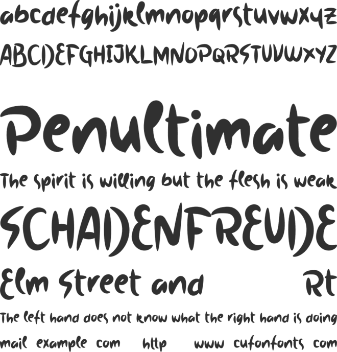 Scary  Party font preview