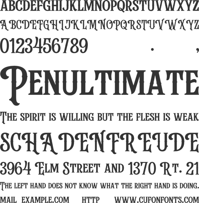 Stanford Breath font preview