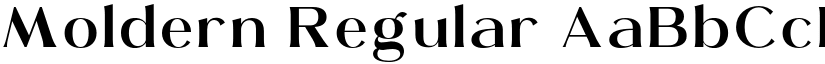 Moldern Regular font