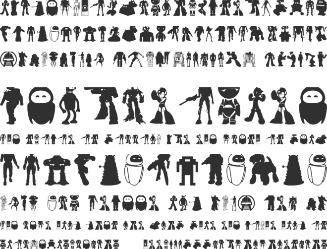 Look sir, droids! font preview