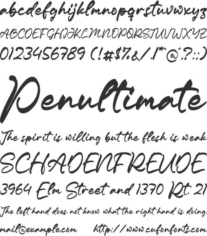 Madstick font preview