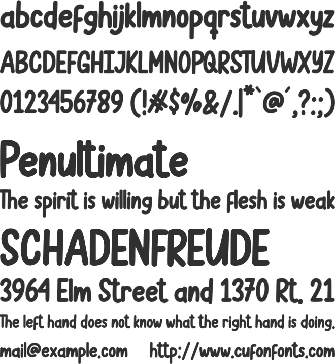 Rembes font preview