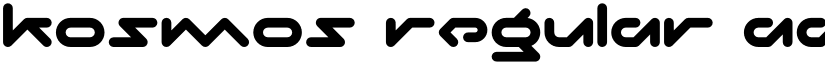 Kosmos Regular font