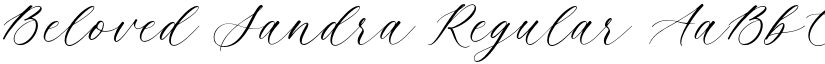 Beloved Sandra Regular font