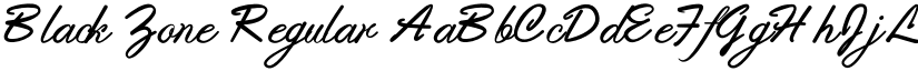 Black Zone Regular font