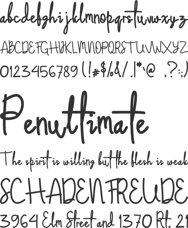 Basketball font preview