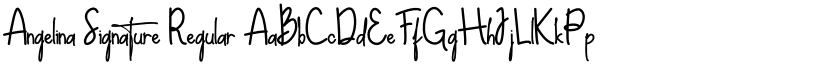 Angelina Signature font download