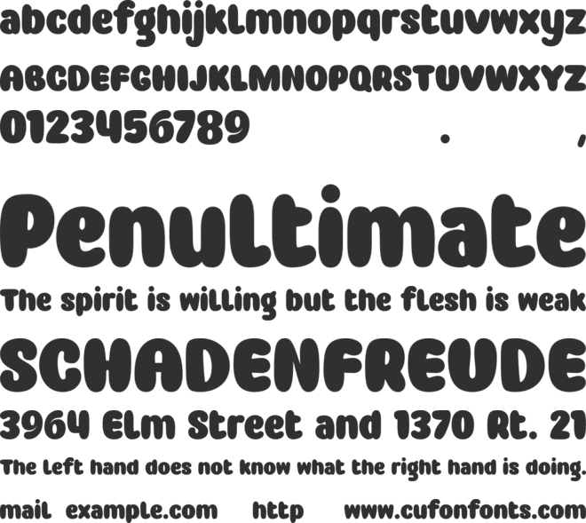 Baloon Everyday font preview