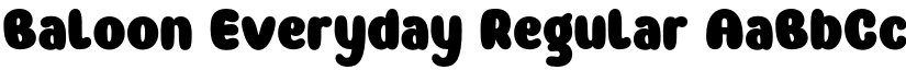 Baloon Everyday Regular font