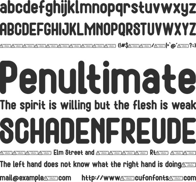 The Chieldren PERSONAL USE ONLY font preview