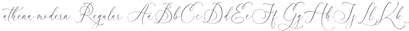 athena modern Regular font