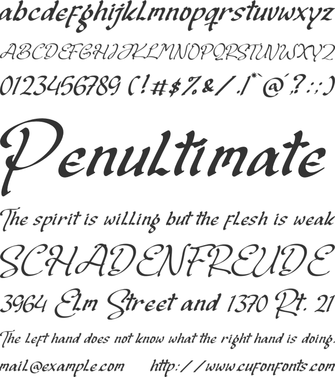 Badgerict Sogart font preview