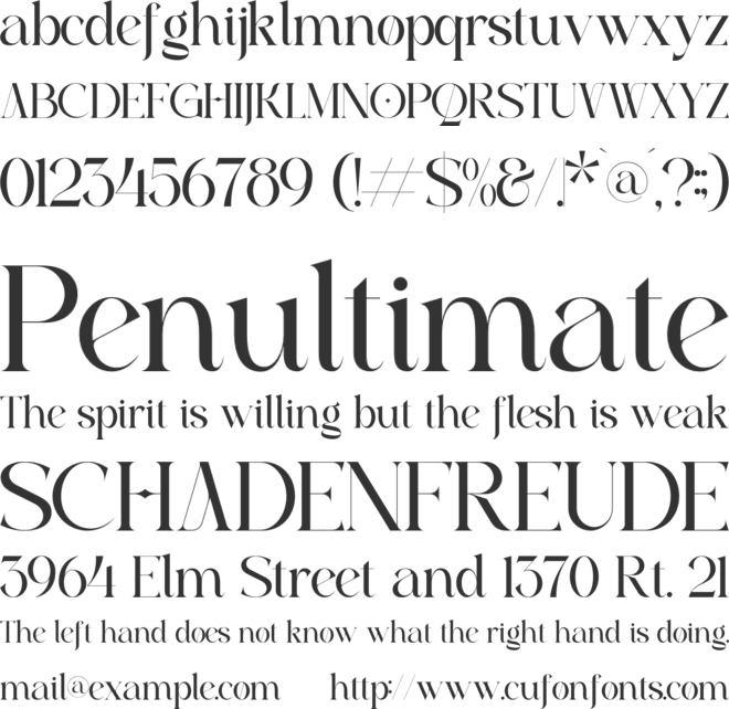Gagkline font preview