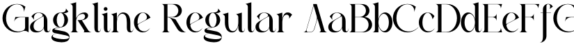 Gagkline Regular font