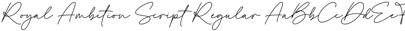 Royal Ambition Script Regular font