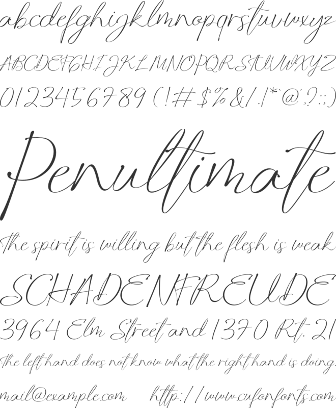 Manfollo font preview