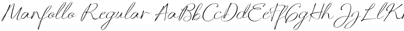 Manfollo Regular font