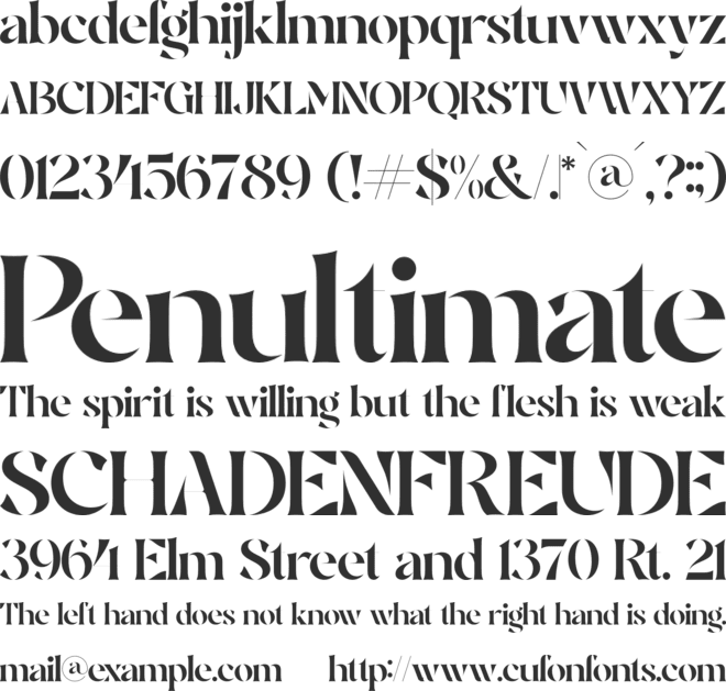 Brogte font preview