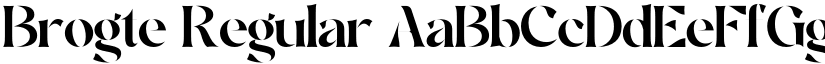 Brogte Regular font