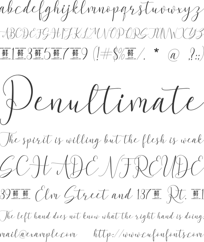 Melodice font preview