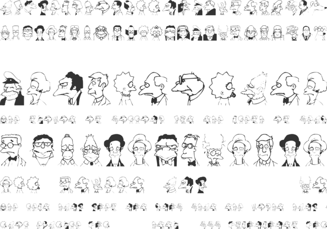 Springfield Mugshots font preview