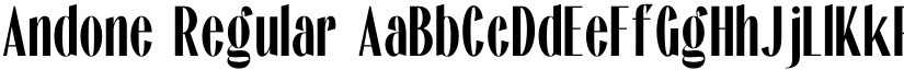 Andone Regular font