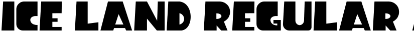 Ice Land Regular font