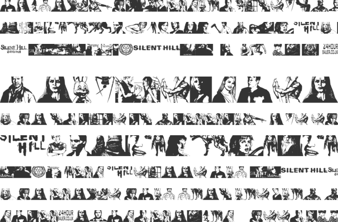 Silent Hill Nightmares font preview