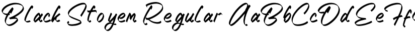 Black Stoyem font download