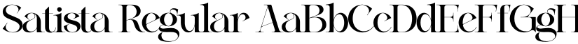 Satista Regular font