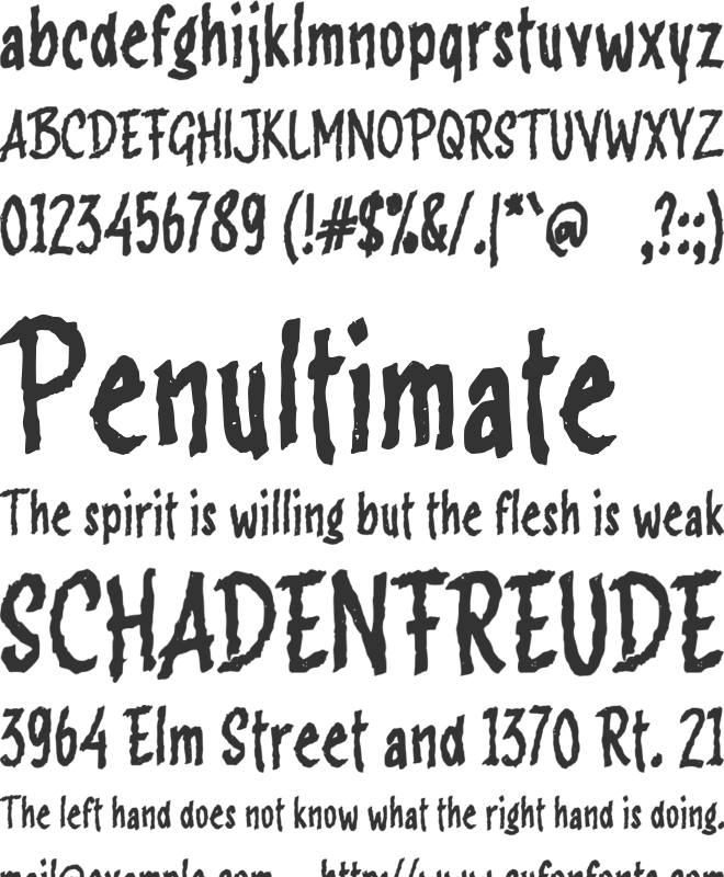 f Falsafah font preview