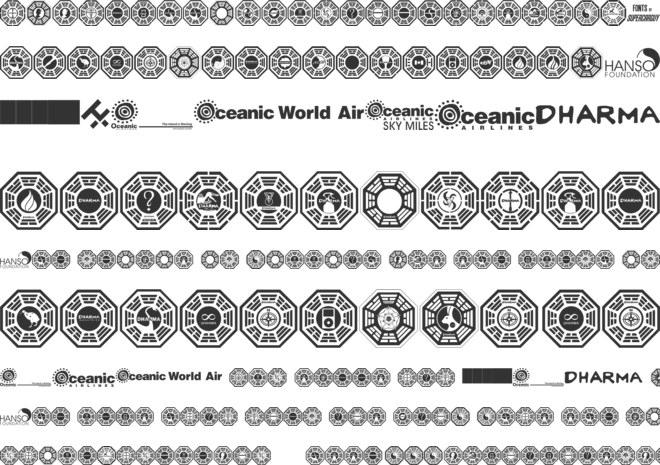Dharma Initiative Logos font preview