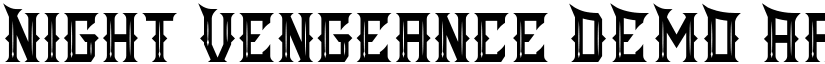 Night Vengeance DEMO font