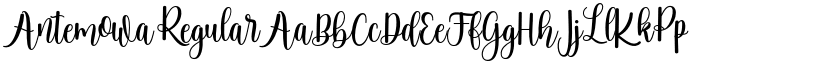 Antemowa Regular font