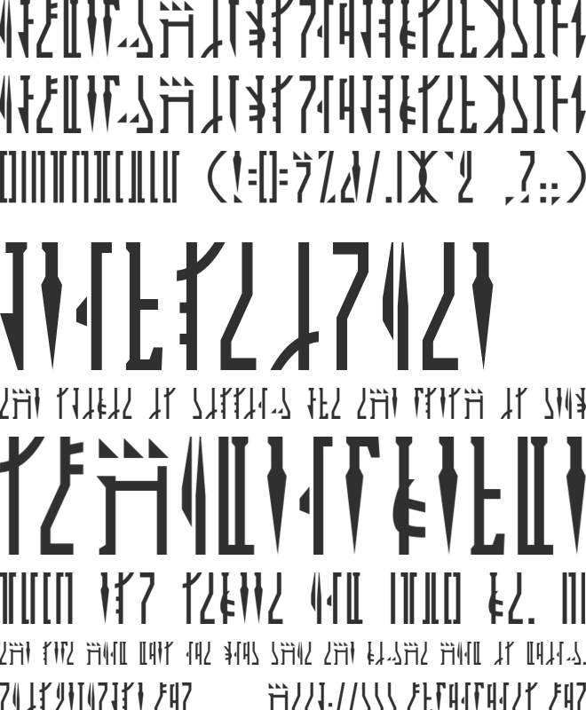 Mandalorian font preview