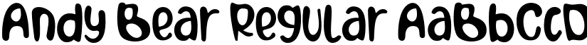 Andy Bear Regular font