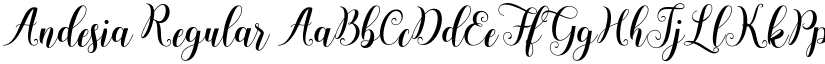 Andesia Regular font