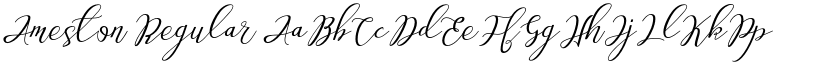 Ameston Regular font