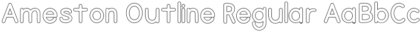 Ameston Outline Regular font