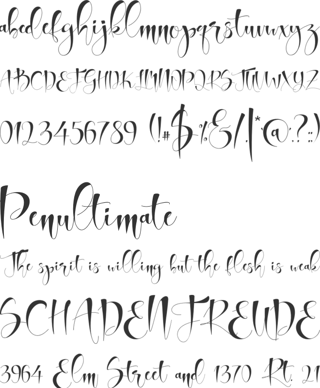 Akira Rosty font preview