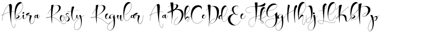 Akira Rosty Regular font