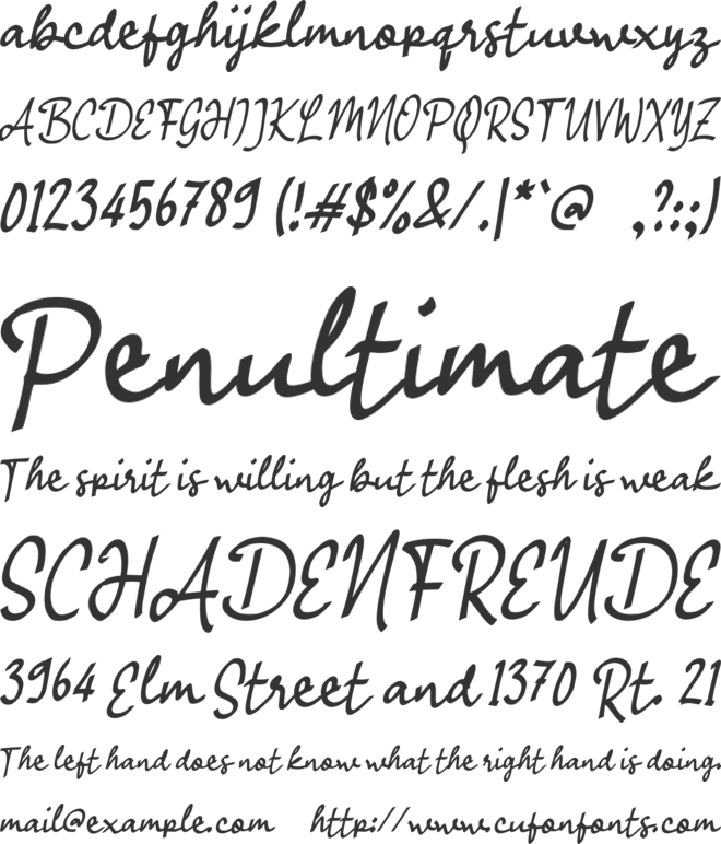 f Flora Story font preview