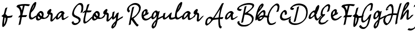 f Flora Story Regular font