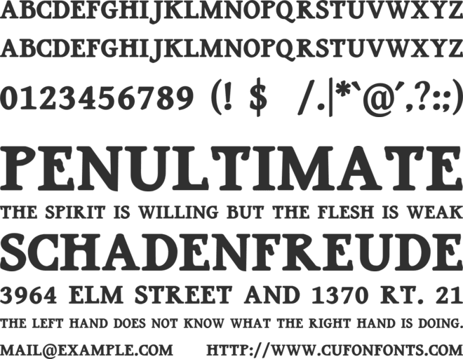 The Kid font preview