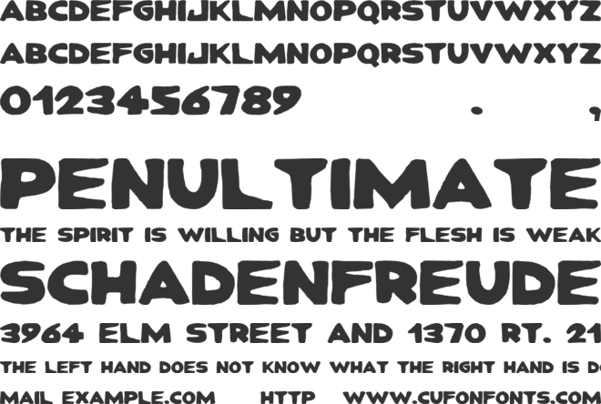 Trapezio font preview