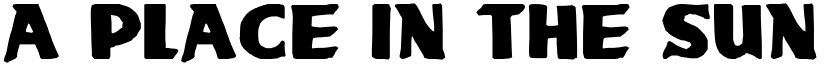 A place in the Sun Regular font