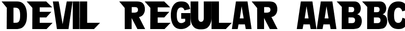 DEVIL Regular font