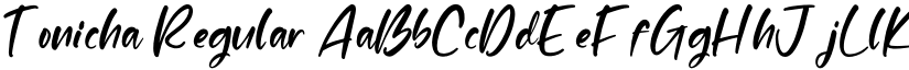 Tonicha Regular font