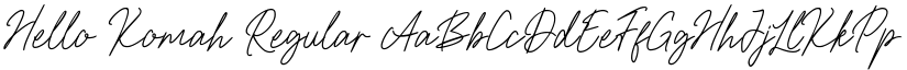 Hello Komah Regular font