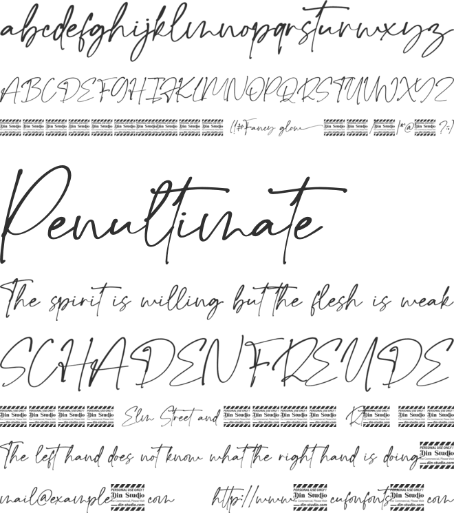 Fancy Glow Personal Use font preview
